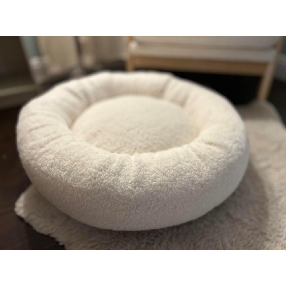 Calming Dog Bed - Ultra Yumuşak Melek Tüyü Dolgulu Donut