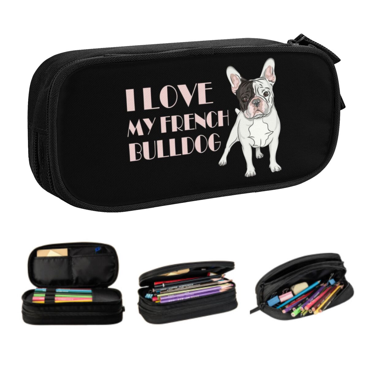 Pet X Supplies & Tack Reviews - Özel Fransız Bulldog Sevimli Kalem Kutusu