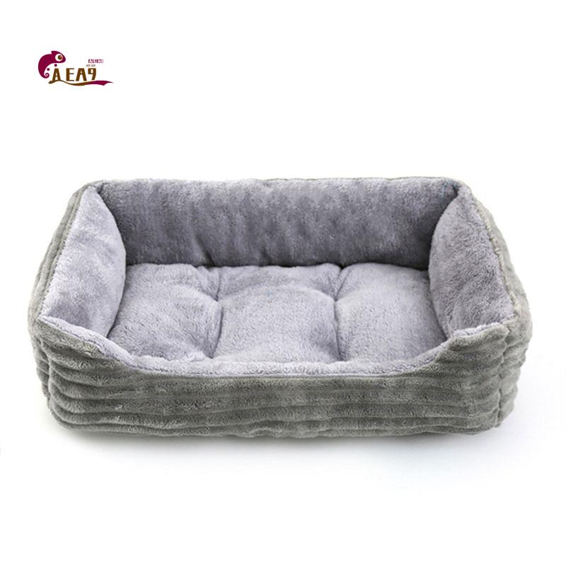 Pet X Supplies & Tack Reviews - AEA9-Gri Köpek Yatağı Pet Kare Peluş