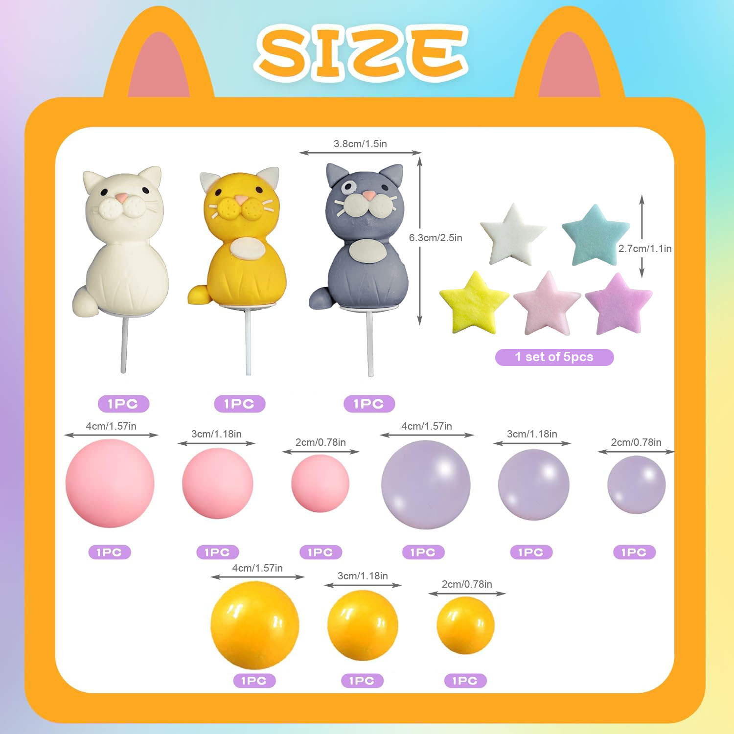 17 adet kedi kek Topper seviml - Pet Supplies Outlet incelemesi ve fiyatı