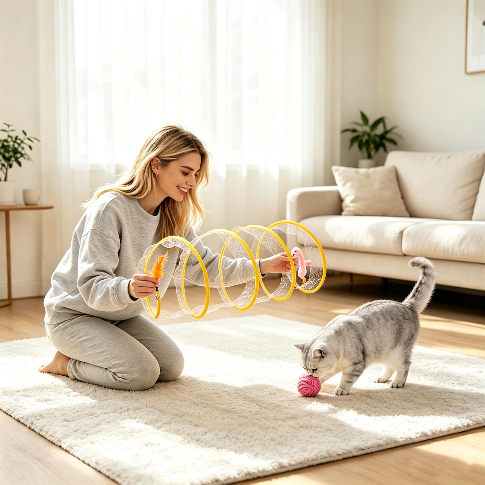 Spiral Tünel Kedi Oyuncağı Kat - Interactive Cat Toy incelemesi ve fiyatı