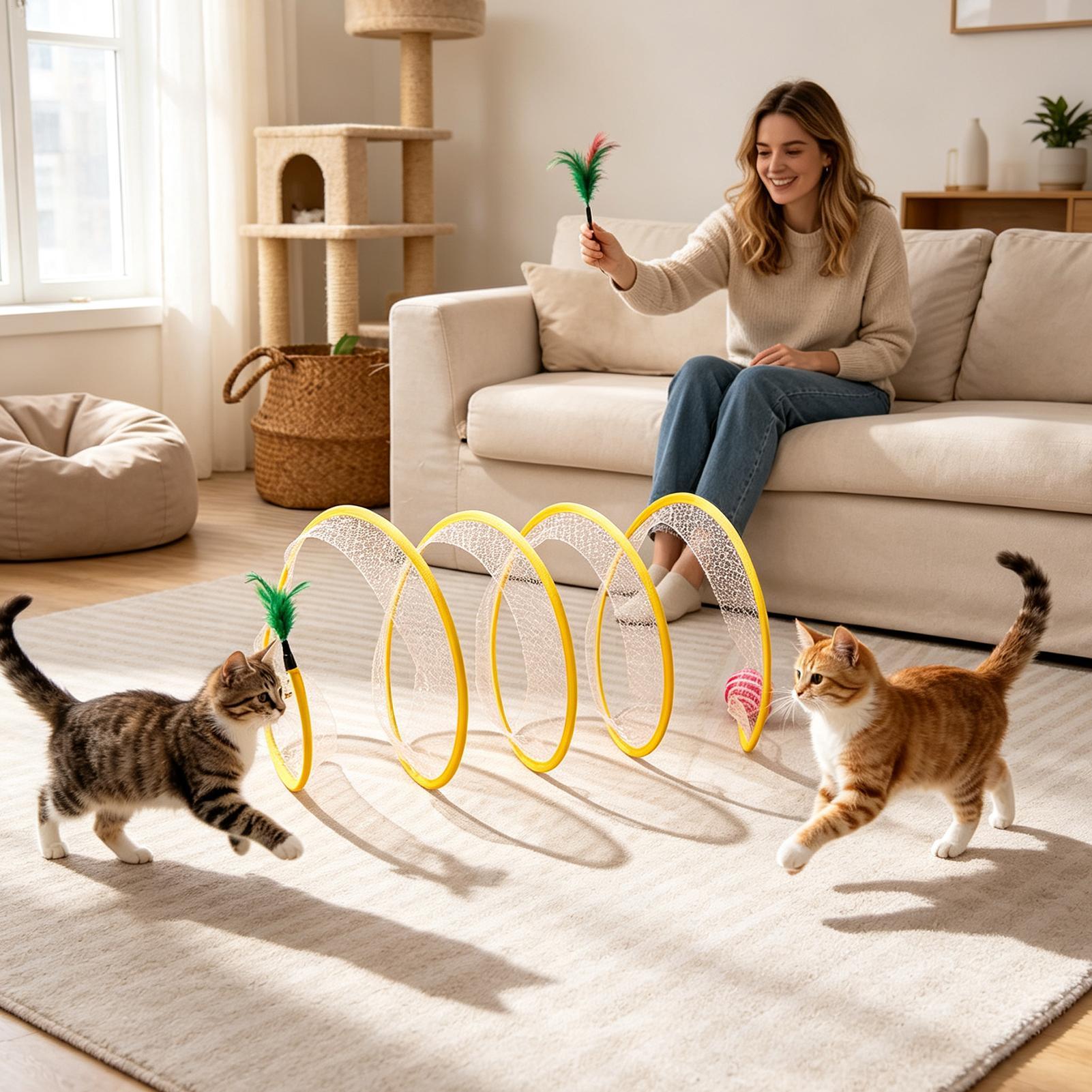 Spiral Tünel Kedi Oyuncağı Kat - Interactive Cat Toy incelemesi ve fiyatı