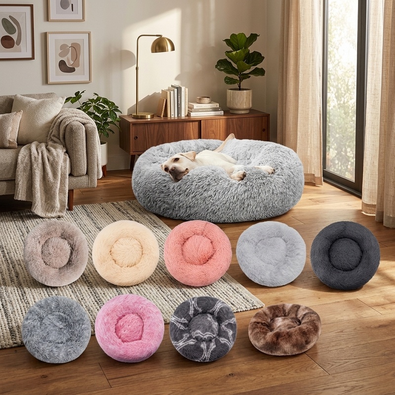 Yuvarlak Peluş Köpek Yatağı Kı - Calming Dog Bed incelemesi ve fiyatı